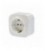 Розетка 2К+З без шторок Legrand Quteo, белый