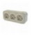 Розетка 3X2К+З со шторками Legrand Quteo, слоновая кость