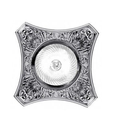 Круглый точечный светильник из латуни, FEDE коллекция PISA, блестящий хром