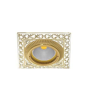 Квадратный встраиваемый точечный светильник из латуни, FEDE коллекция SMALTO ITALIANO SAN SEBASTIAN, pearl white
