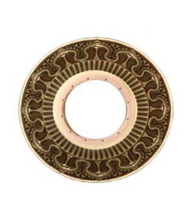 Круглый точечный светильник из латуни с отвертсиями для кристаллов, FEDE коллекция CORDOBA, патина
