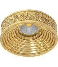 Круглый точечный светильник из латуни, FEDE коллекция EMPORIO, блестящее золото