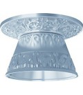 Круглый встраиваемый точечный светильник из латуни с декоративным рассеивателем, FEDE EMPORIO ROUND II, блестящий хром