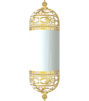 Настенный светильник с плафоном, FEDE коллекция EMPORIO WALL LIGHT I, золото с белой патиной