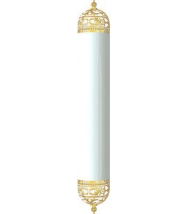 Настенный светильник с плафоном, FEDE коллекция EMPORIO WALL LIGHT III, золото с белой патиной