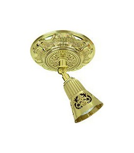 Накладной поворотный светильник из латуни для потолка и стен, FEDE коллекция EMPORIO SIENA ROUND, блестящее золото