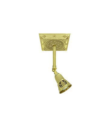 Накладной поворотный светильник из латуни для потолка и стен, FEDE коллекция EMPORIO SIENA SQUARE, блестящее золото