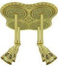 Точечный четверной поворотный потолочный светильник из латуни, FEDE коллекция EMPORIO SAN SEBASTIAN FOUR, блестящее золото