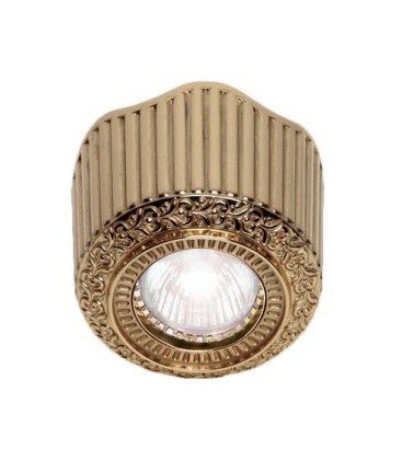 Накладной точечный светильник из латуни, FEDE коллекция San Sebastian Surface, блестящее золото