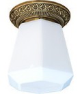 Накладной точечный светильник из латуни в сборе, FEDE коллекция BILBAO I DECO, патина