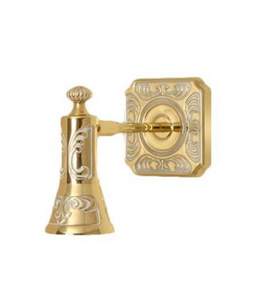 Поворотный настенный светильник из латуни, FEDE коллекция SIENA, золото с белой патиной