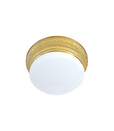 Накладной точечный светильник из латуни с плафоном (на 3 лампы), FEDE коллекция EMPORIO III, блестящее золото