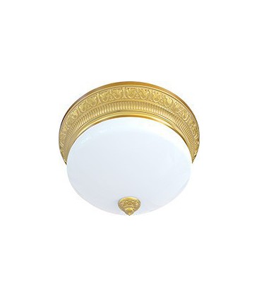 Накладной точечный светильник из латуни с плафоном (на 3 лампы), FEDE коллекция EMPORIO III DECO, блестящее золото
