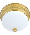 Накладной точечный светильник из латуни с плафоном (на 3 лампы), FEDE коллекция EMPORIO III DECO, блестящее золото