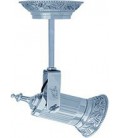 Накладной поворотный светодиодный светильник из латуни, FEDE коллекция VIENNA PAR 30 LED & PIPE, блестящий хром