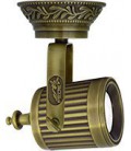 Накладной поворотный светильник из латуни с патроном GU10, FEDE коллекция VIENNA, патина