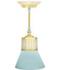 Подвесной светильник из латуни, FEDE коллекция VIENNA GLASS, золото с белой патиной