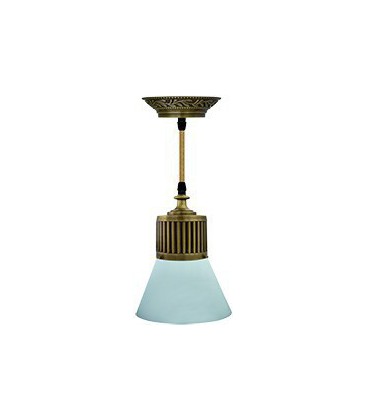 Подвесной светильник из латуни, FEDE коллекция VIENNA GLASS, патина