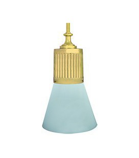 Подвесной светильник из латуни, FEDE коллекция VIENNA GLASS & PIPE, блестящее золото