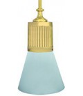 Подвесной светильник из латуни, FEDE коллекция VIENNA GLASS & PIPE, блестящее золото