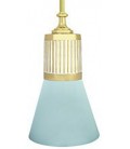 Подвесной светильник из латуни, FEDE коллекция VIENNA GLASS & PIPE, золото с белой патиной