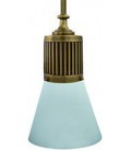 Подвесной светильник из латуни, FEDE коллекция VIENNA GLASS & PIPE, патина