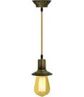 Подвесной светильник из латуни (без лампочки), FEDE коллекция MILANO EDISON, патина