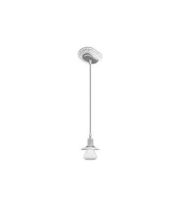 Подвесной светильник из латуни (без лампочки), FEDE коллекция MILANO I GLASS, блестящий хром