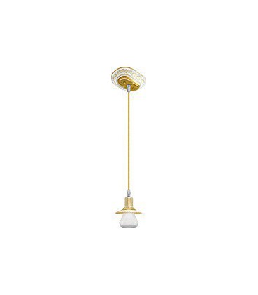 Подвесной светильник из латуни (без лампочки), FEDE коллекция MILANO I GLASS, блестящее золото