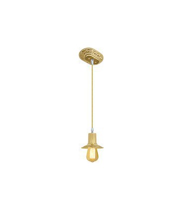 Подвесной светильник из латуни (без лампочки), FEDE коллекция MILANO I EDISON, блестящее золото