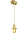 Подвесной светильник из латуни (без лампочки), FEDE коллекция MILANO I EDISON, блестящее золото