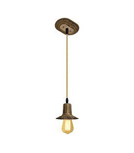 Подвесной светильник из латуни (без лампочки), FEDE коллекция MILANO I EDISON, патина