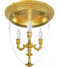 Люстра из латуни с плафоном, FEDE коллекция CHANDELIER I VERONA, блестящее золото