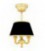 Люстра из латуни с абажуром, FEDE коллекция CHANDELIER II PORTOFINO, золото с белой патиной