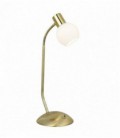 Лампа настольная "Philo", один плафон, метал/стекло, 230V E14, желтая медь