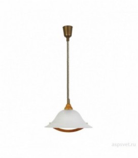 Лампа потолочная "Torbole", один плафон с подвесом, металл/стекло, 230V, E27, пестрая/мат.белая