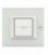 Выключатель в сборе Bticino серии Axolute (прямоугл. формы), White Glass