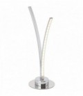 Лампа настольная "Salamanca ", два плафона, метал/пластик, 230V, LED, хром