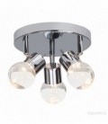Светильник потолочный "Lastra", 3х4, 6W мет./стекло, 230V, LED, мат.хром