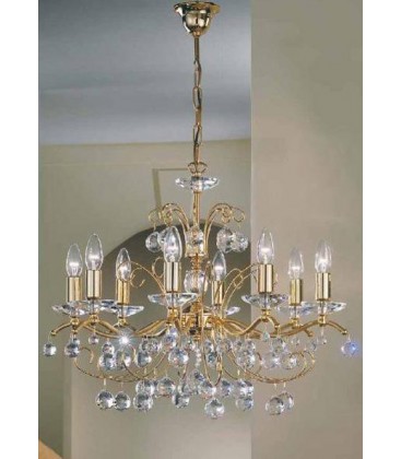 Люстра Kolarz CARMEN, подвески Pure Crystal, золото, 234.88.3