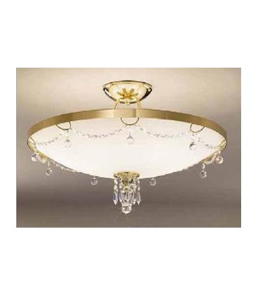 Светильник потолочный Kolarz Corona, Pure crystal, золото, 0263.56.3.KPT