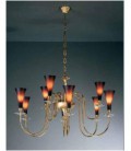 Люстра Kolarz Scala люстра, баклажан стекло, Pure crystal, золото, 0015.89.7.6