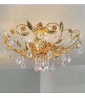 Светильник потолочный Kolarz RENZO, подвески Pure crystal, золото, 339.16.3