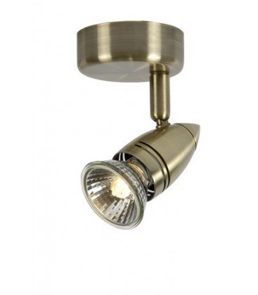 Lucide CARO Wall Spot 1xGU10/50W Ant.Brass, 13955/21/03