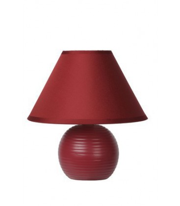 Lucide KADDY Table Lamp E14 H22 D20cm Burgandy, 14550/81/57