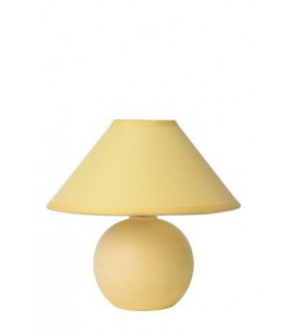 Lucide FARO Table lamp Ceram. H.21cm Brushed Yellow, 14552/81/34