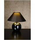 Lucide FARO Table lamp Ceram. H.21cm Pearl Black, 14553/81/30