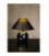 Lucide FARO Table lamp Ceram. H.21cm Pearl Black, 14553/81/30