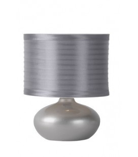 Lucide TINA Table lamp E14 L16 W16 H24cm Silver grey, 14559/81/36