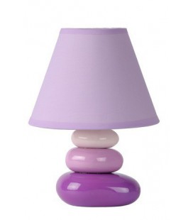 Lucide KARLA Table lamp Ceamic E14 L20 W20 H30 Purple, 14560/81/39